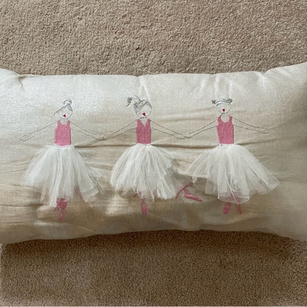 Ballerina throw pillow, Pottery Barn Kids